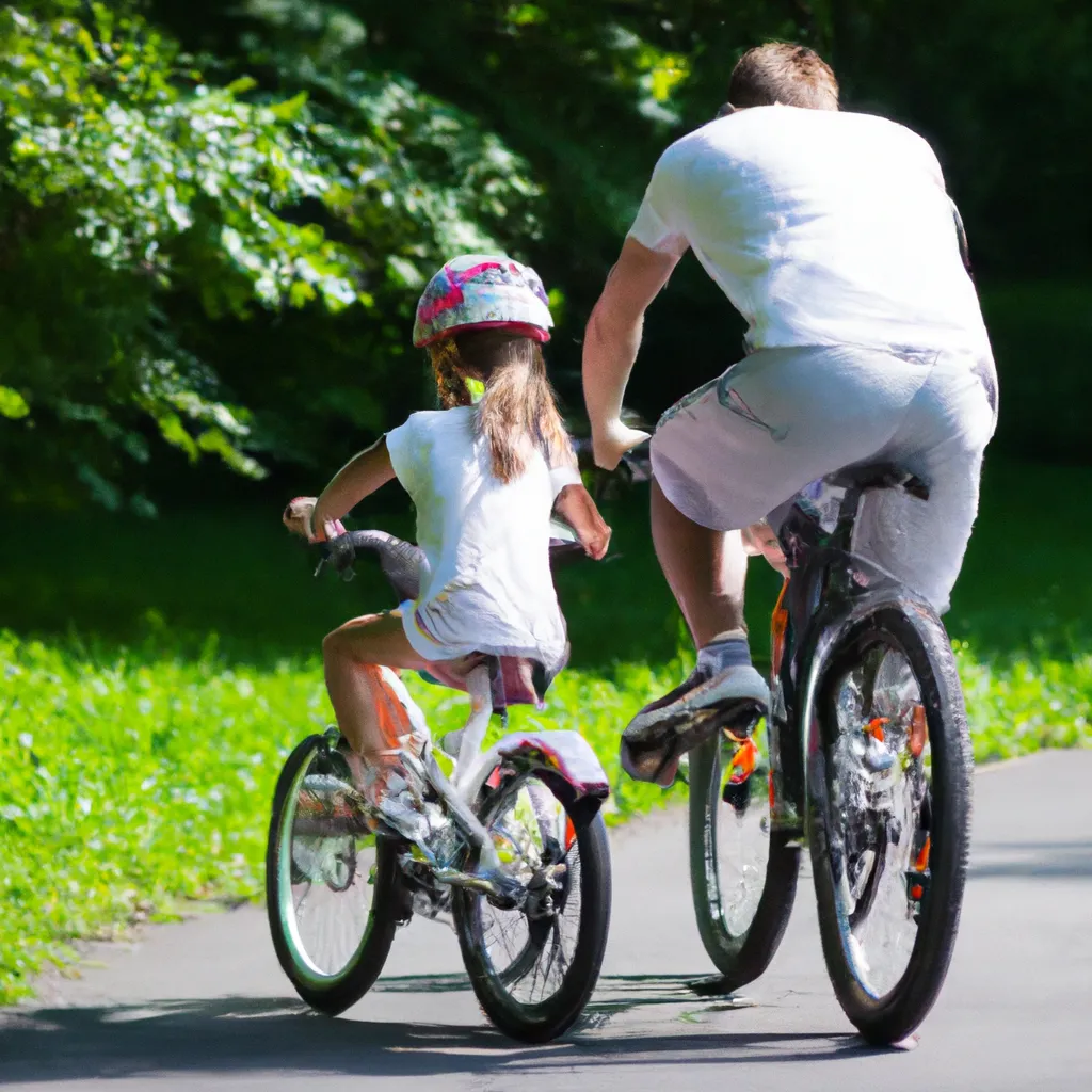 Dziecko na rowerze przed czy za rodzicem?