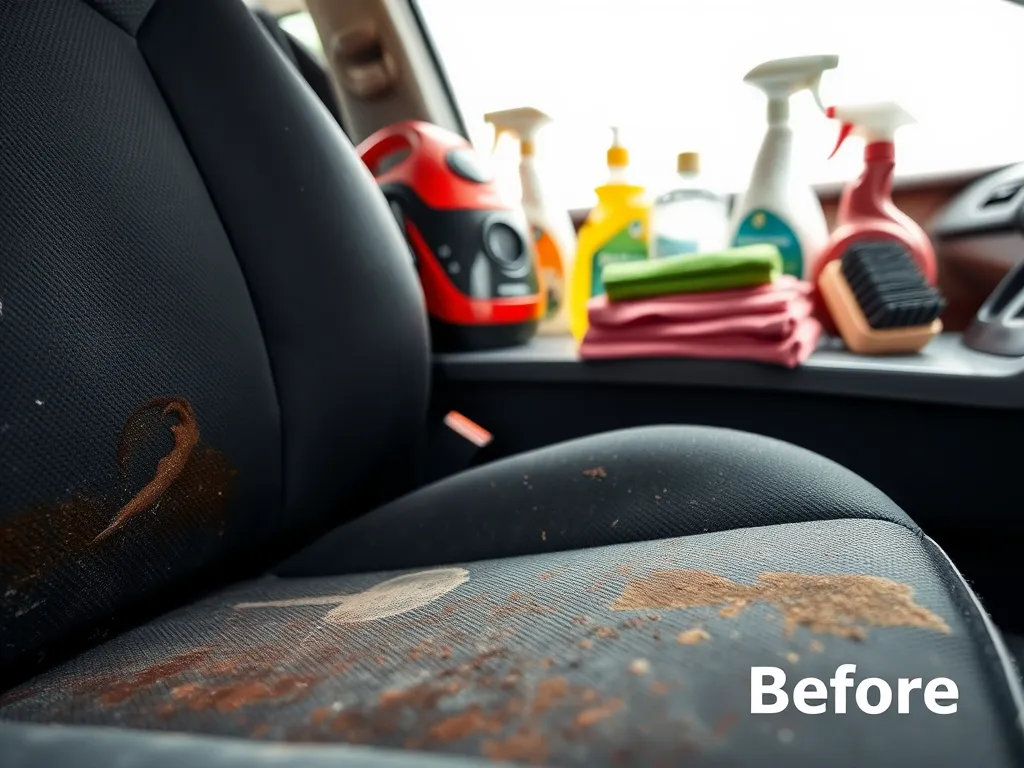 Jak wyczyścić brudną tapicerkę w aucie?