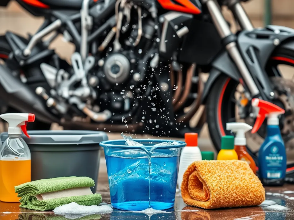 Jakimi środkami myć motocykl?